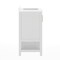 Merrick Lane Vigo Bathroom Vanity with Ceramic Sink, Carrara Marble Finish Countertop, Storage Cabinet with Soft Close Doors and Open Shelf